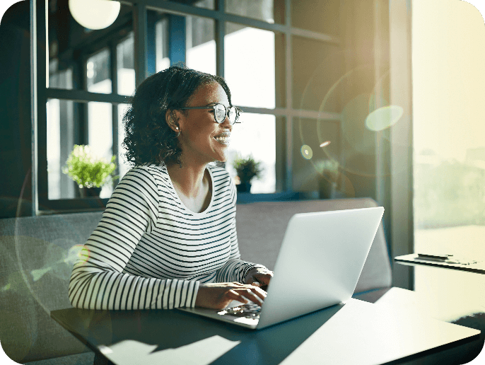 Woman on laptop